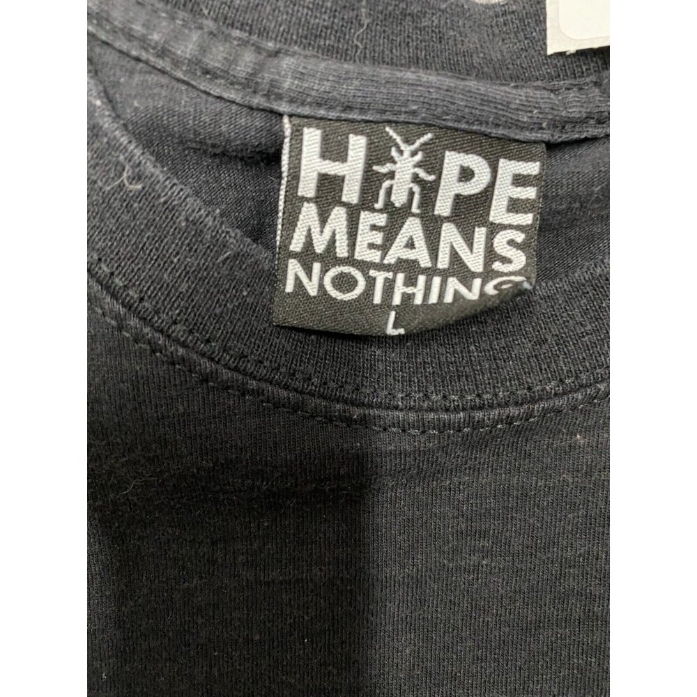 Hype Means Nothing Tupac T Shirt Large Black White Tupac Graphic Top - Picture 4 of 9